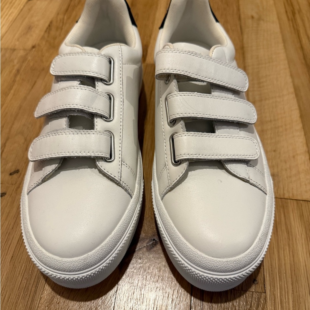 J/SLIDES White Velcro Sneakers Low-Top